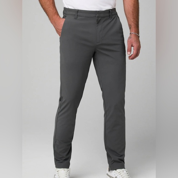 NWT, Fabletics, The Don Trouser (Slim Fit), Onyx, 36x32 K96 - Picture 2 of 5